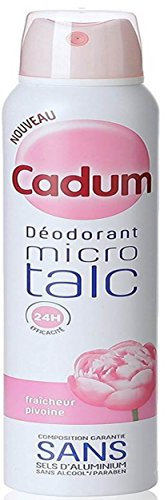 Cadum - Déodorant Femme Atomiseur Micro Talc Fraîcheur Pivoine Efficacité(48h) 200ML