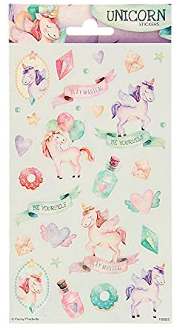 Peterkin 5117 Einhorn Twinkle Aufkleber, mehrfarbig