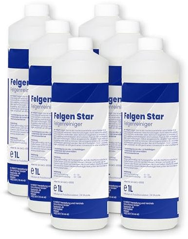 Mr. Perfect Felgenreiniger 6x1l - Hocheffektiver Reiniger für lackierte Stahl-, Chrom- & Alufelgen - Entfernt zuverlässig hartnäckigen Schmutz & Rost - Ideale Felgenpflege in Profiqualität