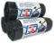 3 Rolls Black Bin Bags Biodegradable Plastic Counts 30 Bags 70x110 cm 100 to 120L Litre 100% Recycled Trash Bags Bin Liners for Kitchen, Office, Garden, General Waste or Recycling Rubbish Strong Bags