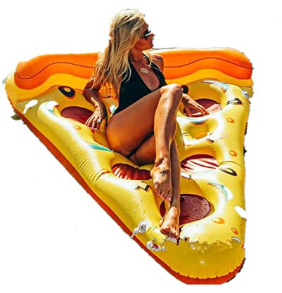 Flotteur de Pizza Gonflable, Long Flotteur de Piscine de Tranche de Pizza Flottant Flotteur de Partie de Tranche de Pizza Flotteur de Partie de Flotteur de Flotteur Gonflable