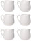 UPKOCH Lot de 6 pots à lait en porcelaine - Pichet à sauce - Pour salade, café, miel