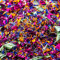 ''Karibischer Traum'' 1 Liter lila, rosa, orange, ringelblume, blau, kornblume und zitronenverbene, hochzeitskonfetti, ökologisch biologisch abbaubar, natürliche blütenblätter (328)