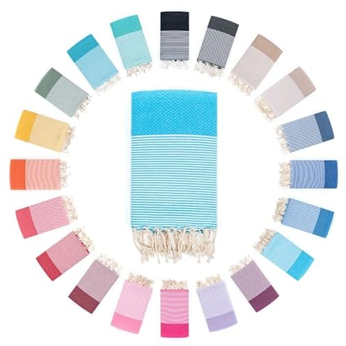 Darido Honeycomb Asciugamano hammam fatto a mano - Asciugamano da sauna, bagno e spiaggia XXL 100 x 200 cm - 100% cotone - Leggero, morbido e assorbente - Multiuso e pratico