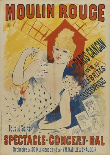 Photosegor Poster Moulin Rouge - 50 x 70 cm auf Papier Luxe 300 GR. Alle Formate und Halterungen möglich