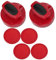 VGEBY Air Hockey Tischspiel, Rot, 94 mm Air Hockey Slider Pusher Set, Groß, 4 Hockey Pucks