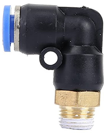 Yuecoom Laser Head Air Nozzle, C02 Gas Nozzle, Laser Valve, Carbon Dioxide Regulating Adjuster Valve (Air Pipe 6mm; Thread M5; Unadjustable)