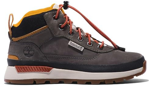 Timberland Field Trekker Mid Wanderstiefel, Md Grey Nubuck w Red, 39 EU