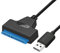 USB 2.0 a SATA Adattatore Convertitore Cavo per 2,5 SATA Esterno HDD SSD Hard Drive 22 Pin Sata III Cavo