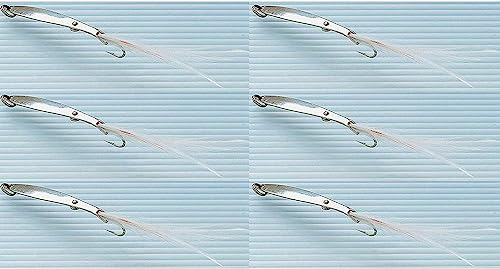 Esca Artificiale Pesca Unghietta Piuma Mare Traina Cucchiaino Spigola Serra Cm. 6,5