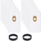 10 Pack Vacuum Cleaner Bags and 2 belt Compatible with kirby vacuum bags 204811, 204814, 205811 Style F, fit for All kirby sentria vacuum G3 G4 G5 G6 G7 G8 G9 G10 G11 G12, Avalir,Ultimate 204814