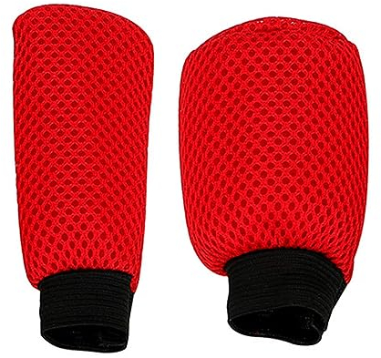 Woetwoat Auto Schaltknauf Abdeckung,Universal Automotive Zubehör Breathable Fabric Handbremse Abdeckung Auto Schaltknauf Schutz rutschfeste Schaltknauf üBerzug (Red)