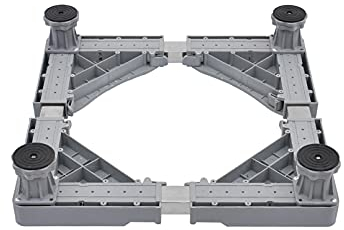 Adjustable Base with 4/8/12 Strong Legs Washing Machine Dryer Stand Base Length/Width 47-70cm Refrigerator Holder Bracket Stent for Cookers,Fridges,Freezers, Height 10-14cm (4 Legs) ()