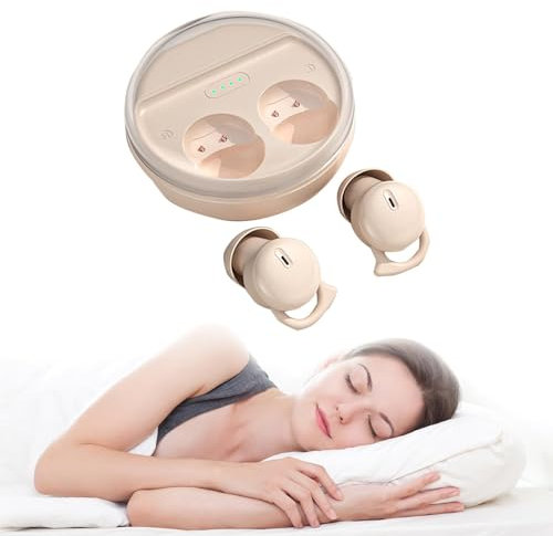 Xmenha Invisible Nude Bluetooth Small Sleep Earbuds For Side Sleepers Wireless Invisible Noise Canceling Earbuds For Sleep Tiny Sleeping Ear Buds For Small Ears Wireless Hidden Headphones Ear Buds