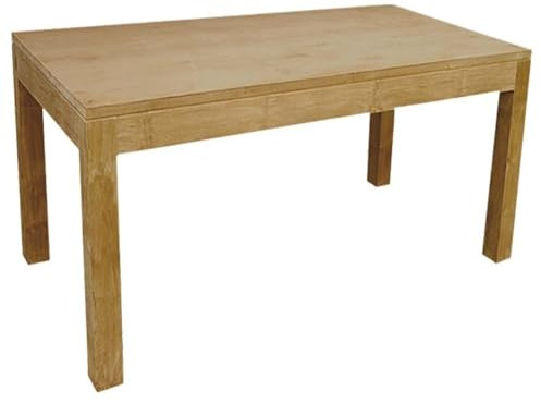 Teako Design Esstisch Borgholm aus Teakholz, Rechteckig, Massivholz, Garten, Terassenmöbel, Robust und Wetterbeständig, Holztisch, Gartenzubehör, Langlebige Möbel, 200 cm Breit, naturfarben