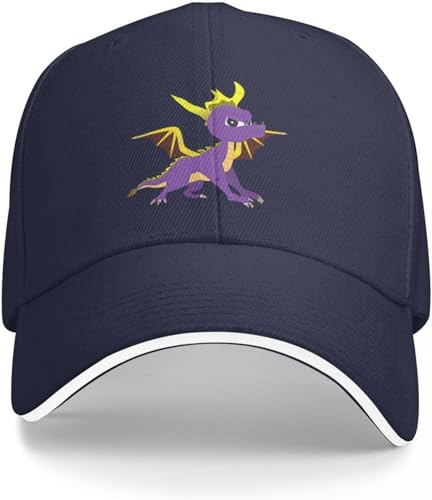 GeRRiT Baseballkappe Hip Hop Sonnenhut Spyro Baseballkappe Streetwear Golf Hut Mann Frauen Strand Outlet Männer Geburtstagsgeschenk für Männer Frauen