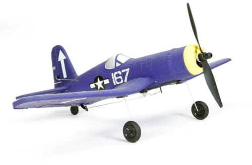 Volantex V761-8V2 CORSAIR F4U 4CH V2 400MM BRUSHED w/GYRO EPP RTF RC Aircraft Toy, Blue