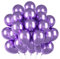 Luftballons Metallic Violett, 50 Stück 12 Zoll Metallballons Lila,Ballons Helium für Geburtstagsdeko, Hochzeitsdeko,Deko Party