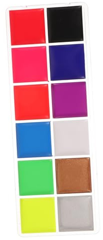 Healvian Kit De Maquillage Fluorescent Pour Visage Et Corps Peintures Aquatiques Halloween Couleurs Résistant à Eau Pour Festivals Et Cosplay