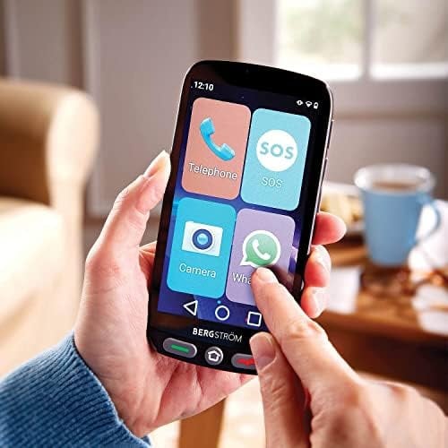Refurbished Easy To Use 4G Smartphone Mobile Phone For The Elderly | Clear, 5” Touch Screen & Big, Easy-To-Use Icons 8GB Memory Increased to 64GB With SD Card | Whatsapp | Great For Seniors SIM Free