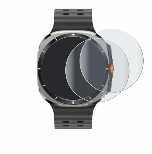 BROTECT Full-Cover Schutzfolie Matt für Samsung Galaxy Watch Ultra/Ultra 2 (47 mm) (2 Stück) - Full-Screen Displayschutz-Folie, Curvedion