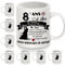 8 ans à être Monsieur Parfait et Madame Toujours Parfaite Mug anniversaire pour couples femmes hommes épouse mari Amis 8 ans de mariage cadeau 8ème anniversaire cadeau Tasse à café (8 ans)