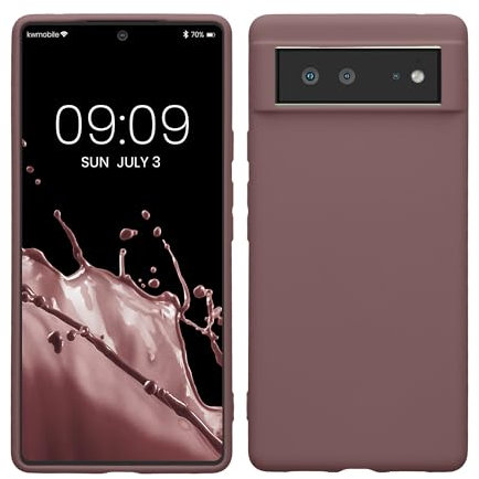 kwmobile Hülle kompatibel mit Google Pixel 6 Hülle - weiches TPU Silikon Case - Cover geeignet für kabelloses Laden - Helle Iris