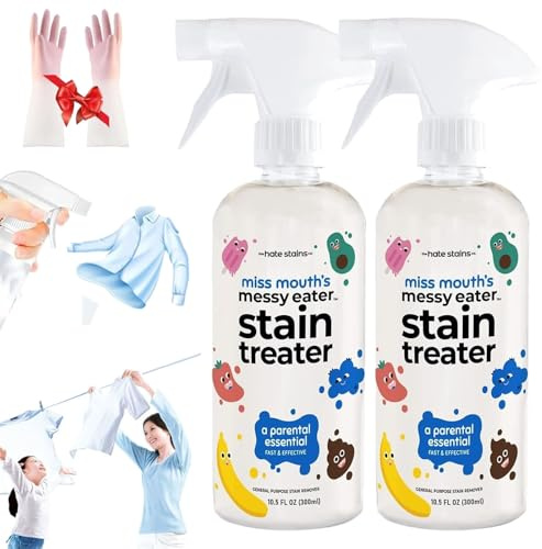 Stain Treater Spray, Fleckenentferner Kleidung, Tragbarer Fleckenentferner, Gallseife,Wäschefleckenentferner für Kleidung, Polst (2PCS)