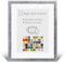 PuzzelMax Puzzlerahmen Bilderrahmen Posterrahmen 60x80 cm Farbe Silber Patiniert 80x60 cm mit klarem Kunstglas