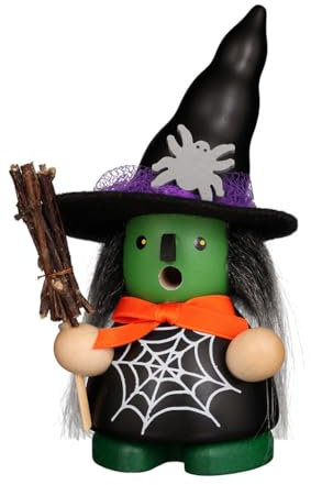Christian Ulbricht Räuchermännchen Halloween Hexe - 13 cm