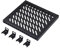 GeeekPi 10 Zoll 0,5HE Hochleistungs Rack Fachboden für DeskPi RackMate T0/T1 Netzwerkschrank, perforiertes Design, 25 kg Tragkraft, schwarz