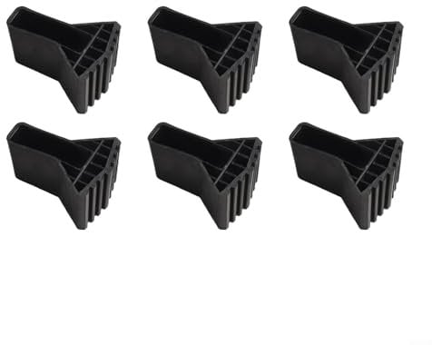 Heavy Duty Non Slip Rubber Ladder Feet Pads 46Pcs Designed for Floor Protection and Increased Stability (6pcs)