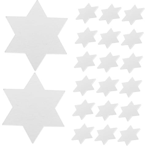 Abaodam 50stücke Naturholzsterne Unbehandelte Holzscheiben in Sternform Kleine Sternausschnitte Als Diy-holzornamente Für Bastelarbeiten