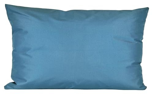 JACK 40x60cm Outdoor Lounge Kissen Dekokissen inkl. XXL-Füllung Wasserabweisend Sitzkissen Garten Stuhl Lotus Effekt, Farbe:Rauchblau