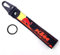 WRFUU Motorrad Polyester Stickerei Schlüsselanhänger personalisierte Schlüsselanhänger individuelle Schlüsselringe Schlüsselbänder für KTM,Black-A