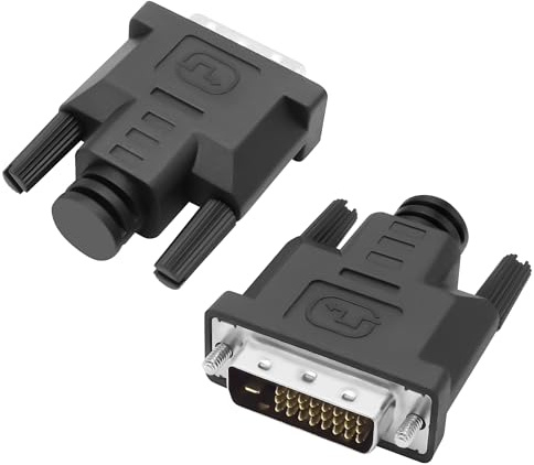 MEIRIYFA DVI Dummy Plug Kopfloser Ghost Grafikkarte Display Emulator, DVI DDC EDID Dummy Plug Kopfloser Ghost Display Emulator Bis zu 1920x1080@60Hz (2Pack, Schwarz)