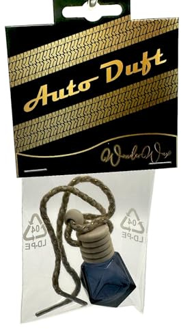 WonderWax Auto Duft Lufterfrischer Diamant Design 8 ml|Innenraum Deko Parfüm Car Scent Baum Geruch Luxus Aufhänger Cream of Coconut