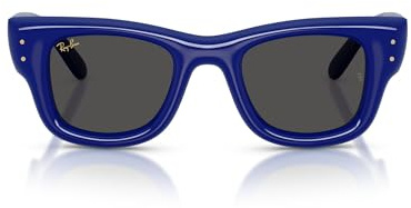 Ray-Ban A$AP Rocky RB4940 Wayfarer Puffer Square Sunglasses, Blue/Ultra Black, 47 mm