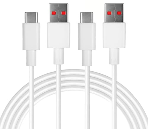 2 Pièces 120W USBC Cable, 1,5M 6A Câble USB Type C Charge Rapide pour Recharge, Câble Turbo de Charge Compatible avec 14/13/10T/11T/Pro/12T/ 11/12 Lite pour Note 12S/12 Pro+ 5G/12 Pro/Note 12 5G