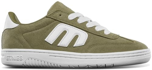 Etnies Locut Men's Trainers Black Basics Streetwear, Olive White, 10.5 UK