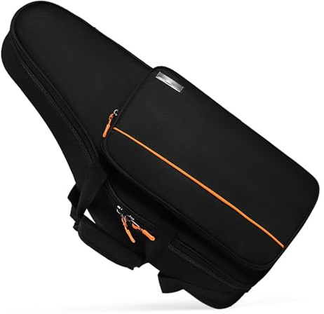 Altsaxophon Rucksack Tasche für Schulen und Straßenmusik Schwarz | Oxford Gewebe, Doppelte Schultergurte und Verstärkter Stoff, für Schüler und Junge Mädchen