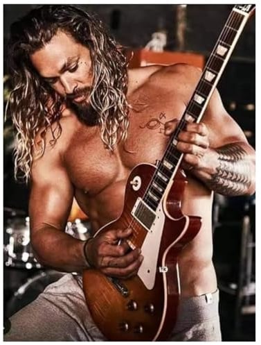 MEIZONGHUOJI Poster Jason Momoa Poster Leinwandbild Wandbild Für Wohnzimmer Schlafzimmer Wanddekoration 50 * 70 Cm Rahmenlos
