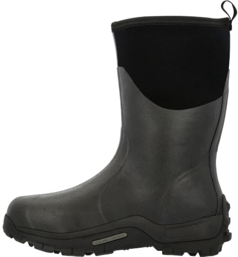 Muck Boots Women's Muckmaster Mid Wellington Boots, Black (Black/Black), 10 UK