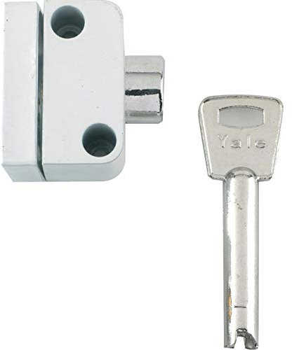 Yale Locks 8K102 Push Button Window Lock White Finish Visi Pack