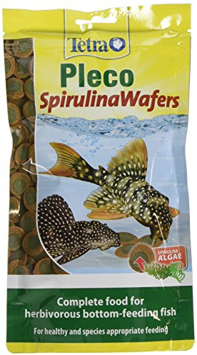 Tetra Pleco Spirulina Wafers for All Herbivorous Bottom-Feeding Fish, 150g