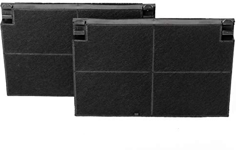 daniplus© 2 x Aktivkohlefilter, Kohlefilter, Filter 225x155mm für Dunstabzugshaube Elica, Electrolux EFF55, 50232980008