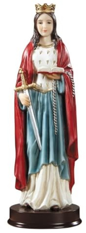 Autom St. Dymphna Statue - Schutzpatron von Depressionen und emotionalen Störungen