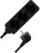 REV Multiprise 3 Prises, câble de 5 m, 3500 W, Noir