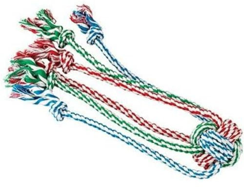 Gor Pets Dog Chew Toy 1-Knot Cotton Rope Tug with Spider Legs