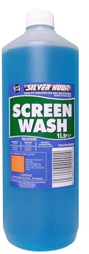 SILVERHOOK Concentrated All Seasons Screen Wash 1 litre, no smear formula that keeps windscreens spotless and free from road grime and bugs.